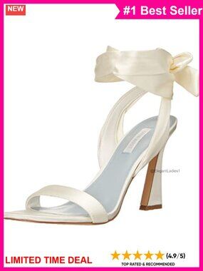 Nine West Kelsie Faux Leather Gladiator Heeled Sandals Ankle Wrap